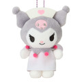 Japan Sanrio Mascot Holder - Kuromi : 20th Anniversary Nurse White - 2