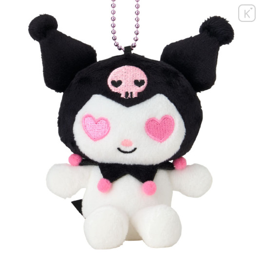 Japan Sanrio Mascot Holder - Kuromi : 20th Anniversary Heart Loving Eyes - 2
