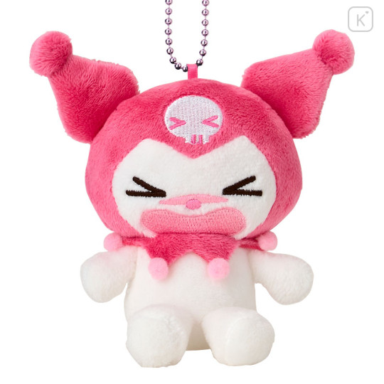 Japan Sanrio Mascot Holder - Kuromi : 20th Anniversary Crying Pale Cherry Red - 2
