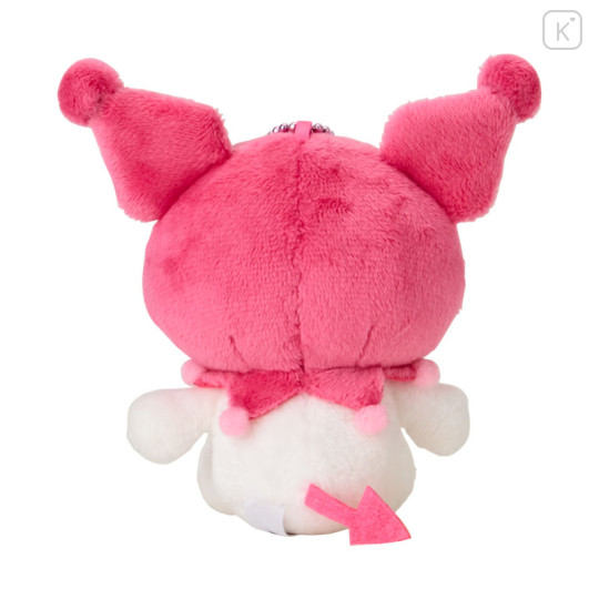 Japan Sanrio Mascot Holder - Kuromi : 20th Anniversary Crying Pale Cherry Red - 3