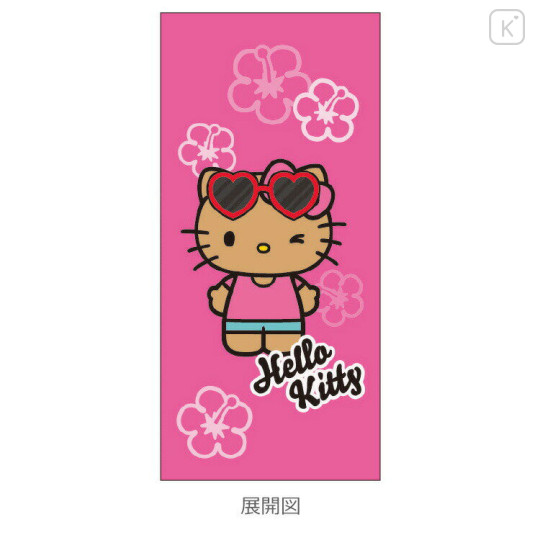 Japan Sanrio Jetstream 3 Color Multi Ballpoint Pen - Hello Kitty : Gogo Gal Collection Tan Wink Pink - 2