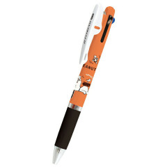 Japan Peanuts Jetstream 3 Color Multi Ballpoint Pen - Snoopy & Woodstock : Orange