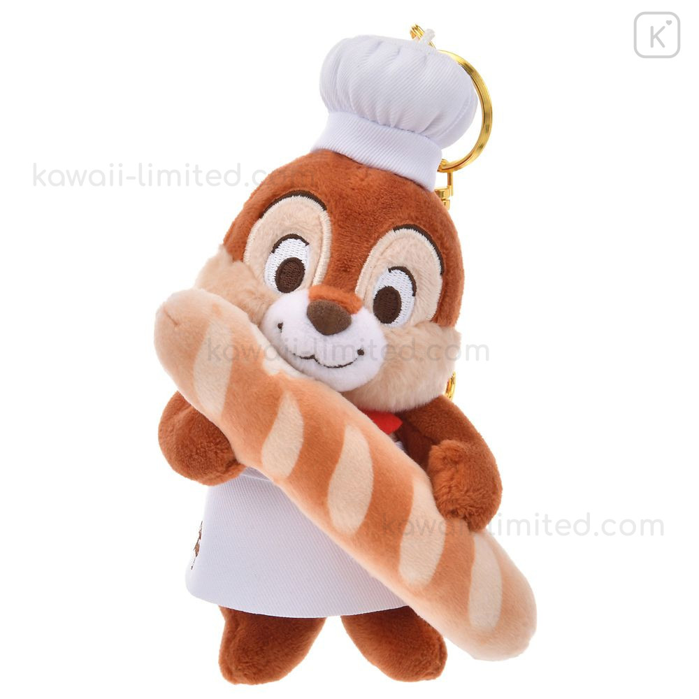 シェフチップストラップ ぬいぐるみ キーホルダー約10cm Japan Disney Store Plush Mascot Keychain - Mickey's Bakery