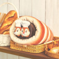 Japan Disney Store Reversible Blanket with Case - Chip & Dale : Mickey's Bakery Roll Bread - 1