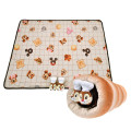 Japan Disney Store Reversible Blanket with Case - Chip & Dale : Mickey's Bakery Roll Bread - 2
