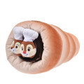 Japan Disney Store Reversible Blanket with Case - Chip & Dale : Mickey's Bakery Roll Bread - 7