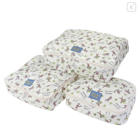 Japan Curious George Travel Pouch Inner Case Set - 1