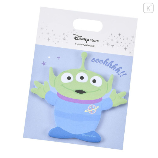Japan Disney Store Die-cut Sticky Notes - Toy Story Little Green Men Aliens : Hello - 1