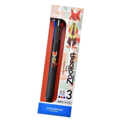 Japan Disney Store Jetstream New 3 Color Multi Ballpoint Pen - Zootopia : Nick Wilde