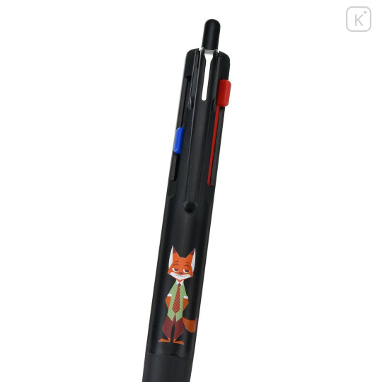 Japan Disney Store Jetstream New 3 Color Multi Ballpoint Pen - Zootopia : Nick Wilde - 4