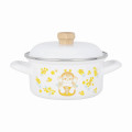 Japan Mofusand Enamel Pot with Handle 15cm - Mimosa - 7