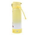 Japan Disney Store One Push Water Bottle with Strap - Pooh : Gradient Splendid Colors Drinkware - 2