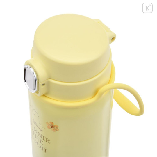 Japan Disney Store One Push Water Bottle with Strap - Pooh : Gradient Splendid Colors Drinkware - 7