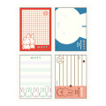 Japan Miffy Mini Notepad - Miffy : Blue White - 2