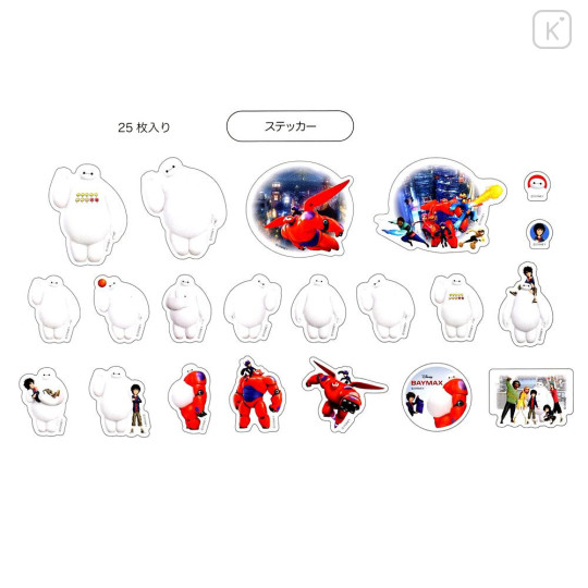 Japan Disney Store Clear Sticker Collection - Baymax - 6