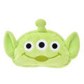 Japan Disney Store Fluffy Plush Pen Case - Toy Story Little Green Men Aliens : Face - 1