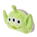 Japan Disney Store Fluffy Plush Pen Case - Toy Story Little Green Men Aliens : Face - 2