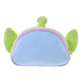 Japan Disney Store Fluffy Plush Pen Case - Toy Story Little Green Men Aliens : Face - 3