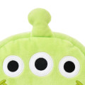 Japan Disney Store Fluffy Plush Pen Case - Toy Story Little Green Men Aliens : Face - 4
