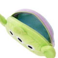 Japan Disney Store Fluffy Plush Pen Case - Toy Story Little Green Men Aliens : Face - 5