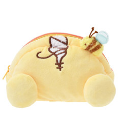 Japan Disney Store Fluffy Plush Pen Case - Pooh : Butt