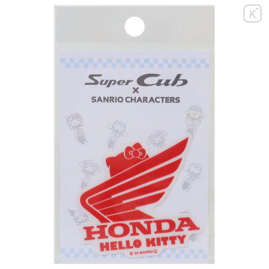 Japan Sanrio Vinyl Sticker - Hello Kitty : Honda Logo C - 1