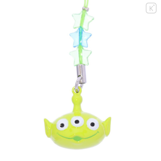 Japan Tokyo Disney Resort Tiny Charm Face-shaped Bell Netsuke - Toy Story Little Green Men Aliens - 2
