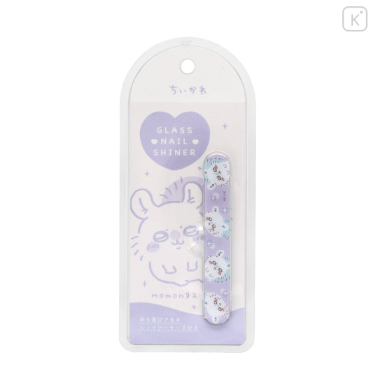 Japan Chiikawa Nail File Shiner - Momonga : Glass - 4