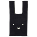 Japan Miffy Jacquard Woven Mini Tote Bag - Miffy : Face Black - 1
