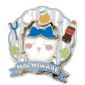 Japan Chiikawa Gimmick Pin Badge - Hachiware : Funny Hair Style - 1