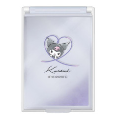 Japan Sanrio Folding Mirror - Kuromi : Watercolor Cloud Drawing
