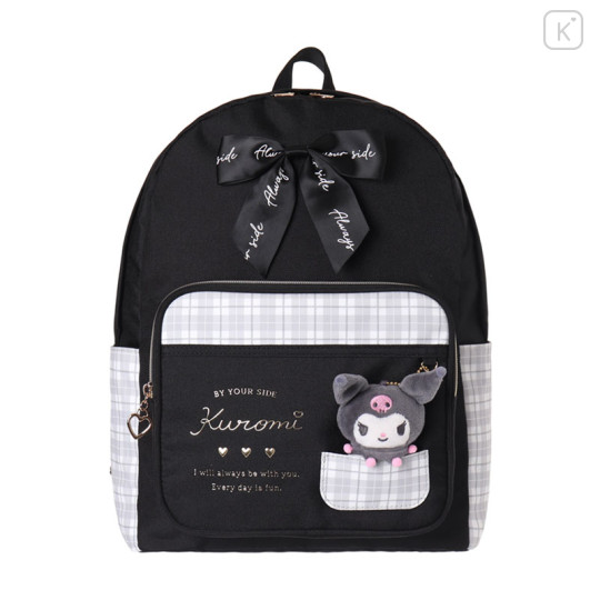 Japan Sanrio Plush Daypack - Kuromi - 1