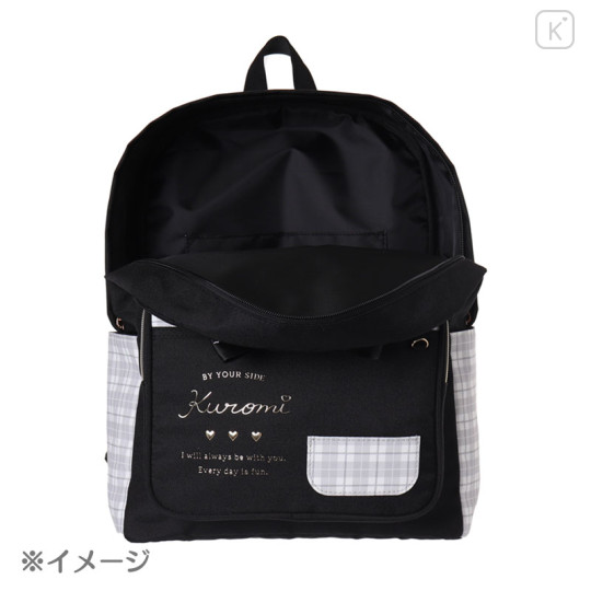Japan Sanrio Plush Daypack - Kuromi - 3