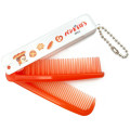 Japan Bread Thief Folding Brush & Comb - Red White - 1