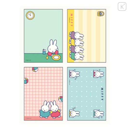 Japan Miffy Mini Notepad - Miffy : Friend Pink - 2