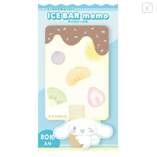 Japan Sanrio Die-cut Memo - Cinnamoroll : Ice Popsicle - 1