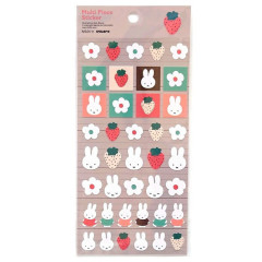 Japan Miffy Piece Seal Stickers - Miffy : Strawberry Colorful