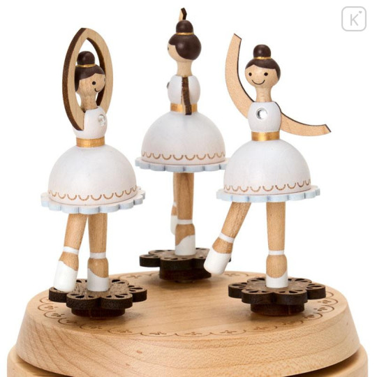Japan Sanrio Original Wooden Music Box - Ballerina - 4