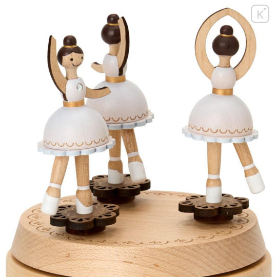 Japan Sanrio Original Wooden Music Box - Ballerina - 5