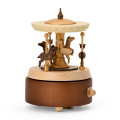 Japan Sanrio Original Wooden Music Box - Merry Go Round - 1
