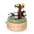 Japan Sanrio Original Wooden Music Box - Playing Panda - 2