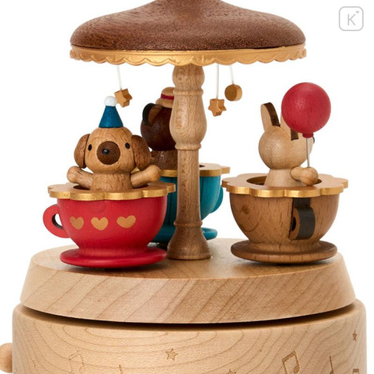 Japan Sanrio Original Wooden Music Box - Coffee Cup - 5