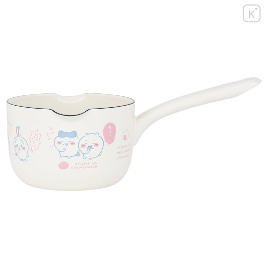 Japan Chiikawa Enamel Milk Pan 12cm - Chiikawa & Hachiware & Usagi - 4