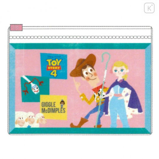 Japan Disney Zip Folder File Set 2 Size - Toy Story 4 - 2