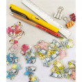 Japan Peanuts Plump Flake Sticker - Snoopy & Flower - 5