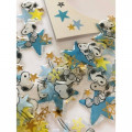 Japan Peanuts Plump Flake Sticker - Snoopy & Stars - 3