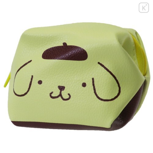 Japan Sanrio Small Cube Pouch - Pompompurin - 1