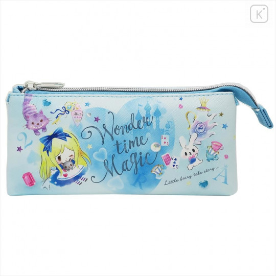 Japan Disney 3 Pocket Pouch - Little Fairy Tale Alice - 1
