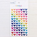Korea Funny Sticker World Colorful Seal Stickers - Glitter Heart - 1