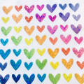 Korea Funny Sticker World Colorful Seal Stickers - Glitter Heart - 3